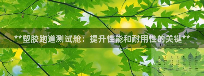 凯时国际app登录：**塑胶跑道测试舱：提升性能和耐用性的关键**