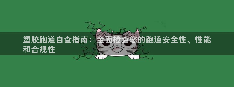 凯时最新官方APP下载：塑胶跑道自查指南：全面检查您的跑道安全性、性能
和合规性