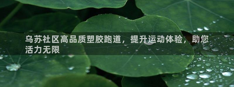 尊龙多少岁：乌苏社区高品质塑胶跑道，提升运动体验，助您
活力无限