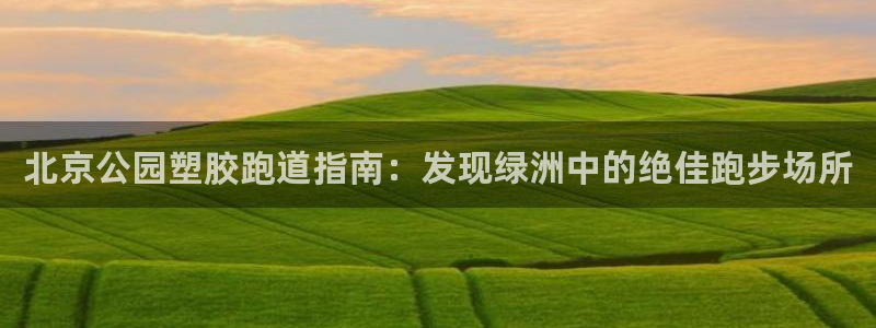 尊龙凯时v7要冲多少：北京公园塑胶跑道指南：发现绿洲中的绝佳跑步场所