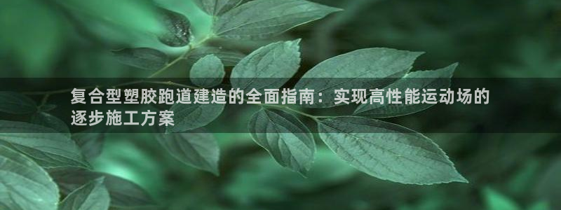 尊龙新版App下载：复合型塑胶跑道建造的全面指南：实现高性能运动场的
逐步施工方案