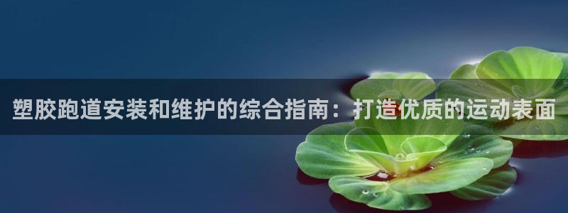尊龙人生就是博一下阿扎尔：塑胶跑道安装和维护的综合指南：打造优质的运动表面